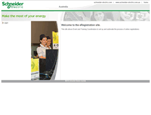 Tablet Screenshot of events.schneider-electric.com.au