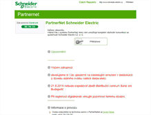 Tablet Screenshot of partnernet.schneider-electric.cz